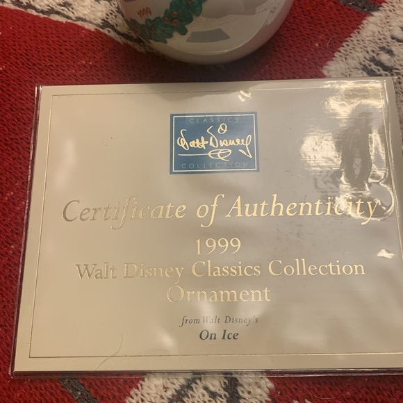 1999 Walt Disney on Ice Mickey & Minnie Classics Collection Ornament MIB COA - Picture 4 of 5